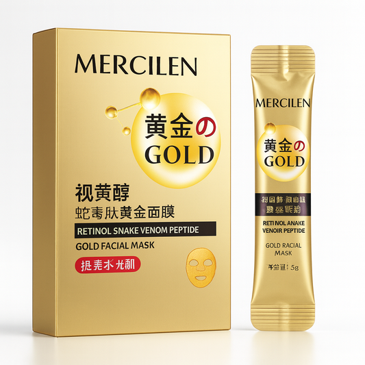 Mercilen facial mask with retinol and snake venom extract (6 gx 10 pcs)