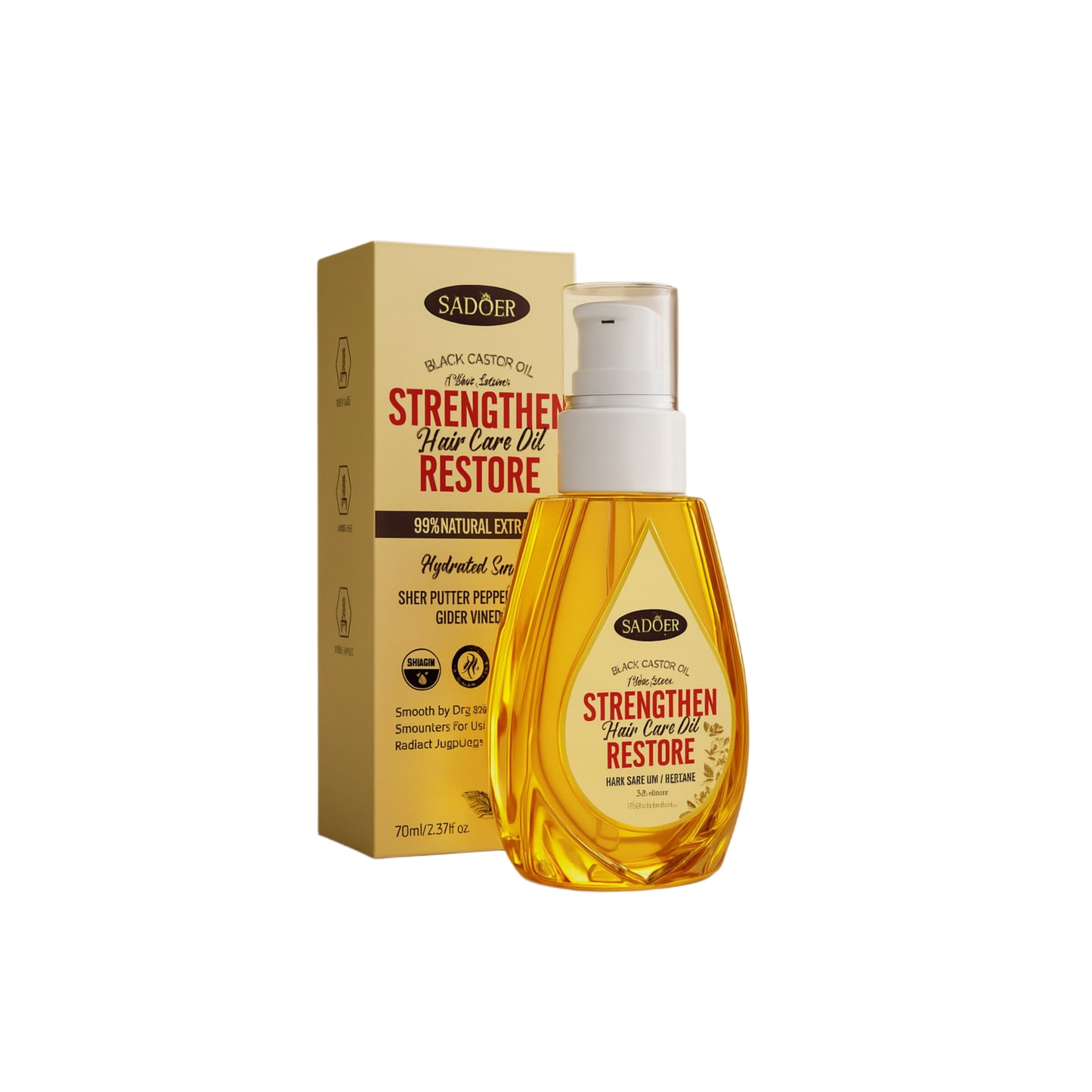 Ulei de păr cu ulei de ricin Sadoer 70 ml