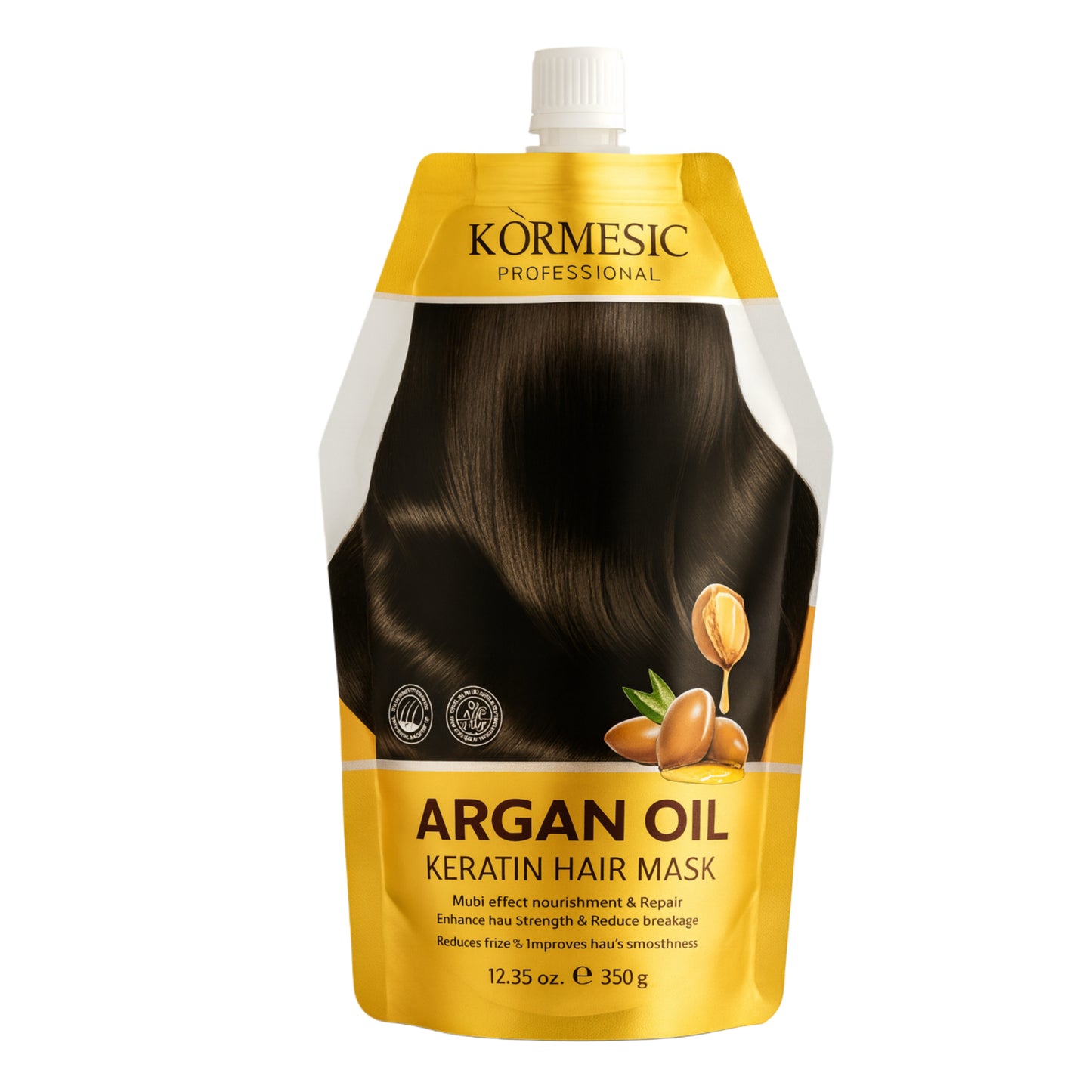 Mască de Păr KORMESIC cu Ulei de Argan și Keratină – 350 g