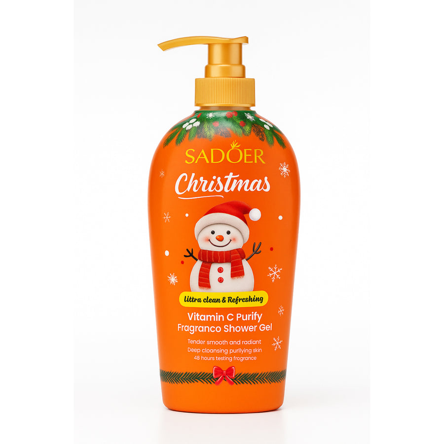 SADOER Illatosított tusfürdő C-vitaminnal – Karácsonyi kiadás 🎄✨