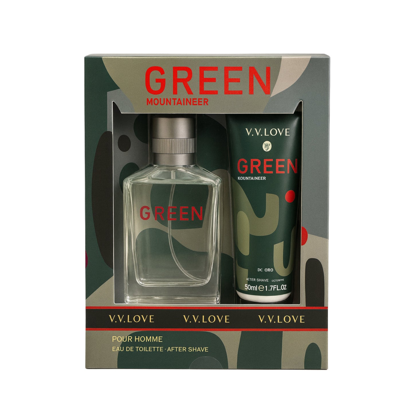 V.V. Love Green Mountaineer pour homme eau de toilette and after shave gift set