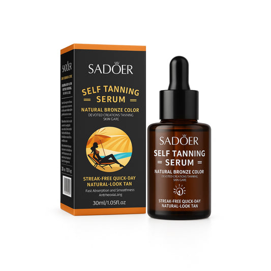 Self-tanning facial serum