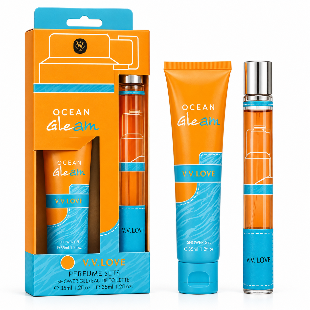 V.V. LOVE OCEAN GLEAM SET CADOU – EAU DE TOILETTE 35 ML + GEL DE