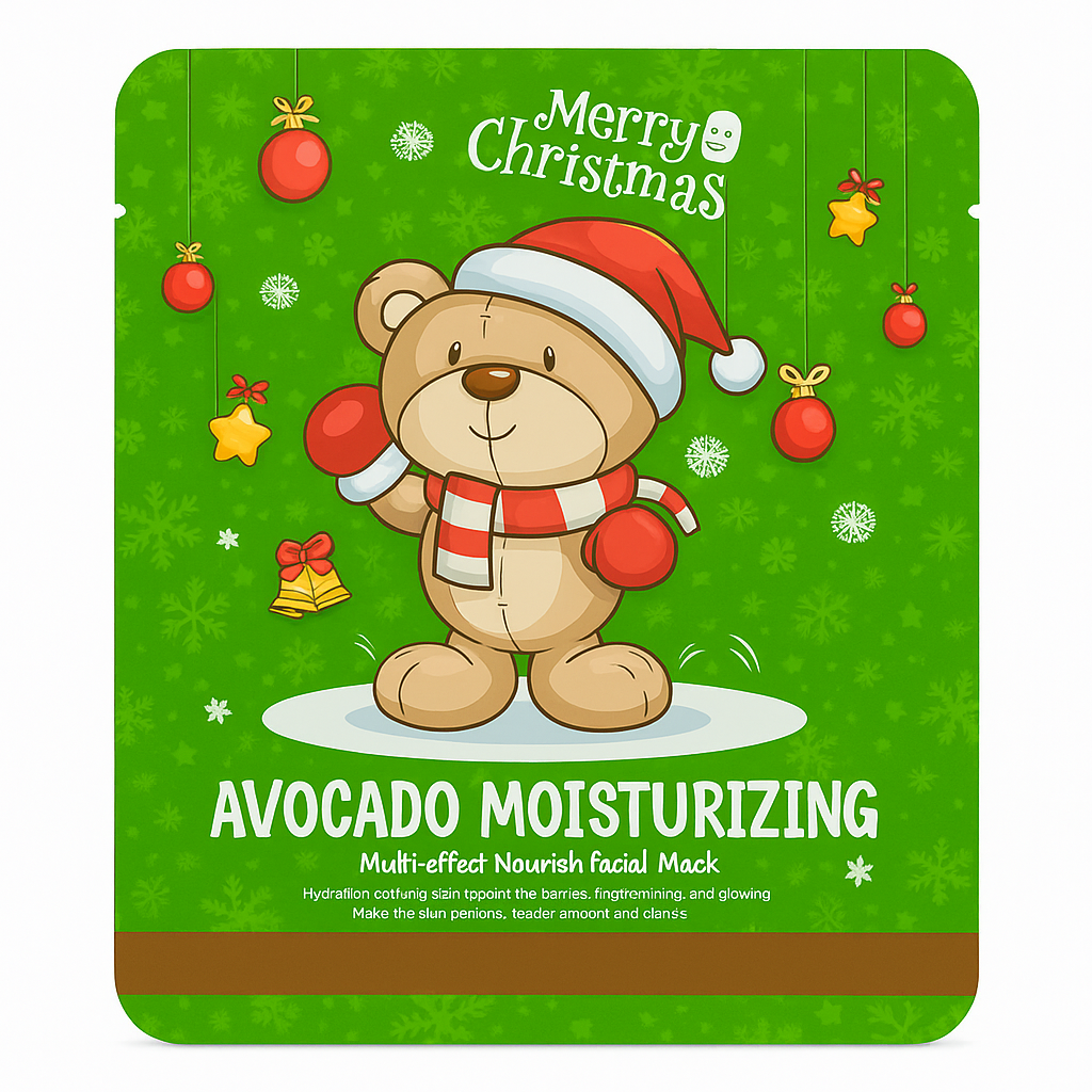 SADOER Moisturizing Facial Mask with Avocado – Christmas Edition 🎄✨