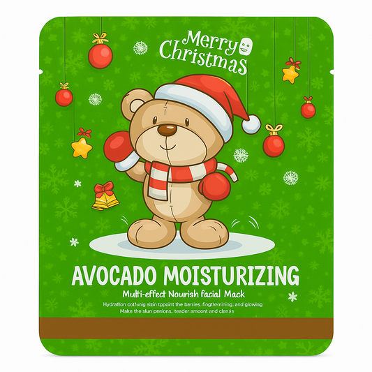 SADOER Moisturizing Facial Mask with Avocado – Christmas Edition 🎄✨