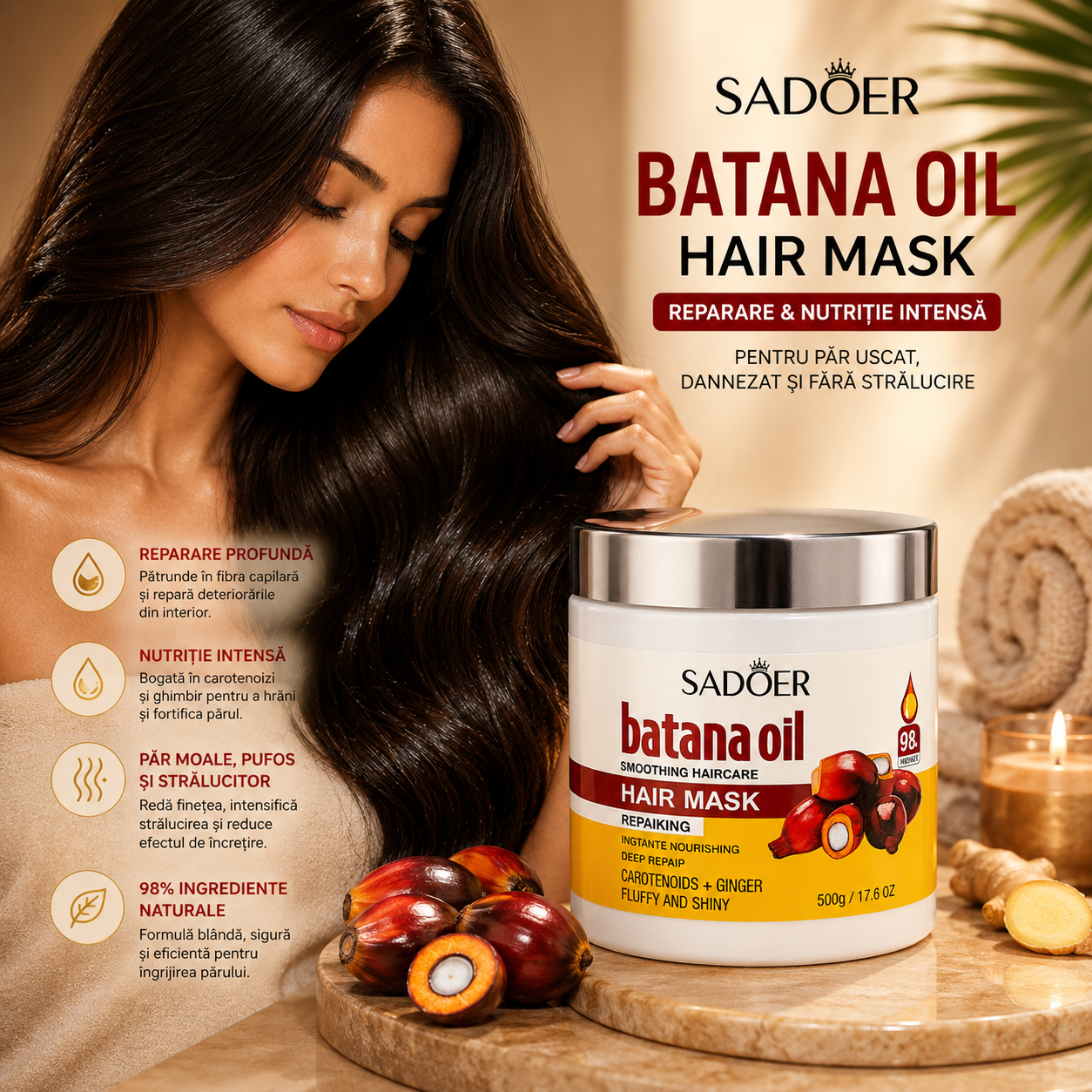 Masca de păr SADOER Batana Oil