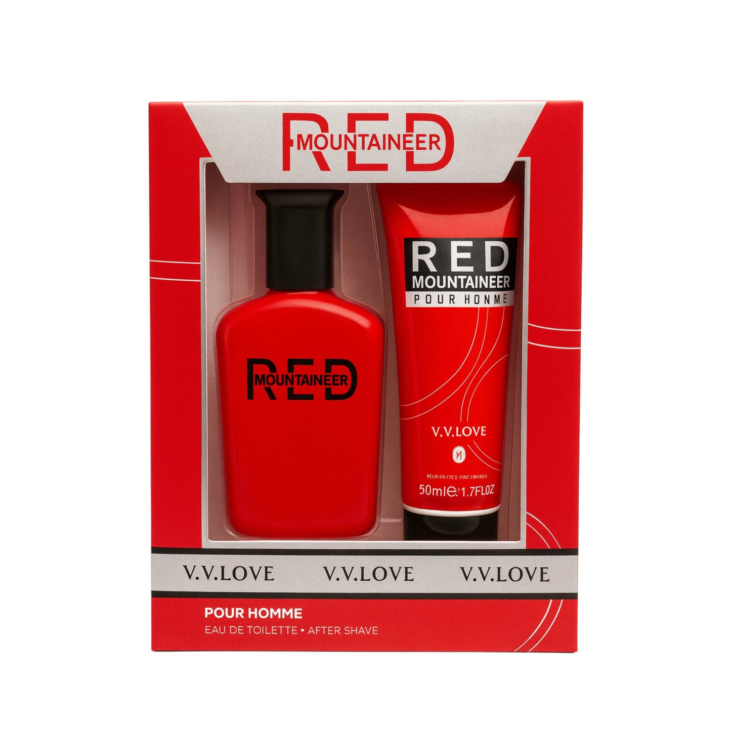 RED Mountaineer V.V. Love men’s cosmetic gift set, eau de toilette and after shave