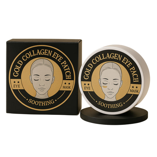 Set of 60 Premium Hydrogel Eye Patches with Gold, Spirulina and Hydrolyzed Collagen, Wokali Eye Patch
