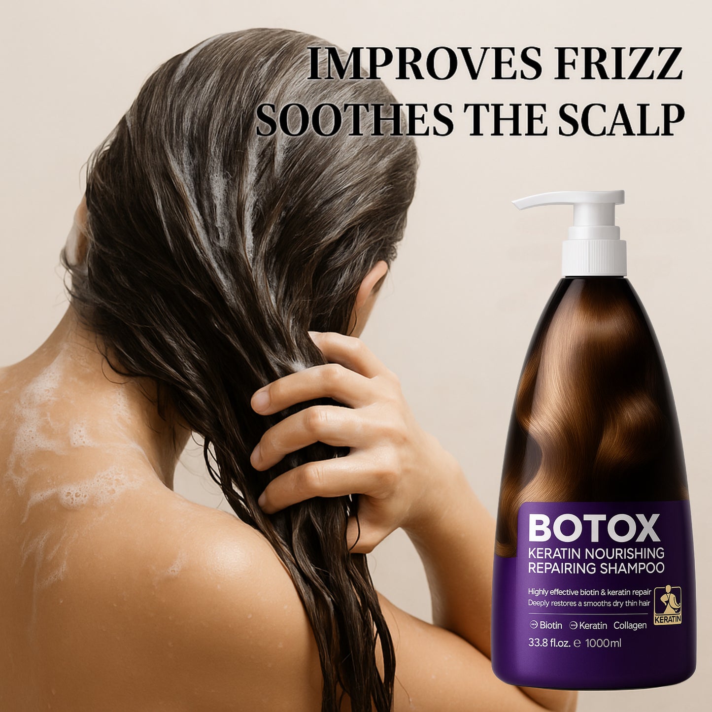 Sampon BOTOX KORMESIC reparator si hranitor cu keratina 1000 ml