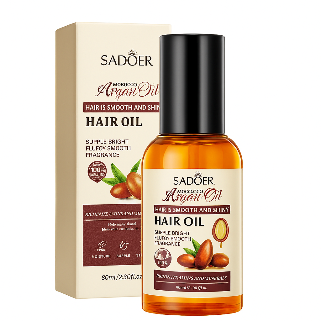 Ulei de păr cu ulei de argan Sadoer 80 ml