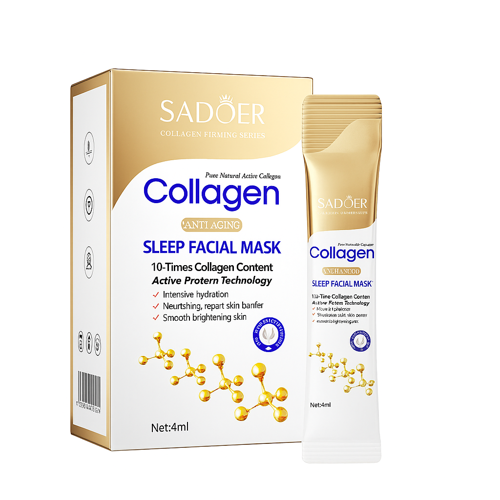 Sadoer – Mască de noapte antirid cu colagen (4 ml x 20 buc)