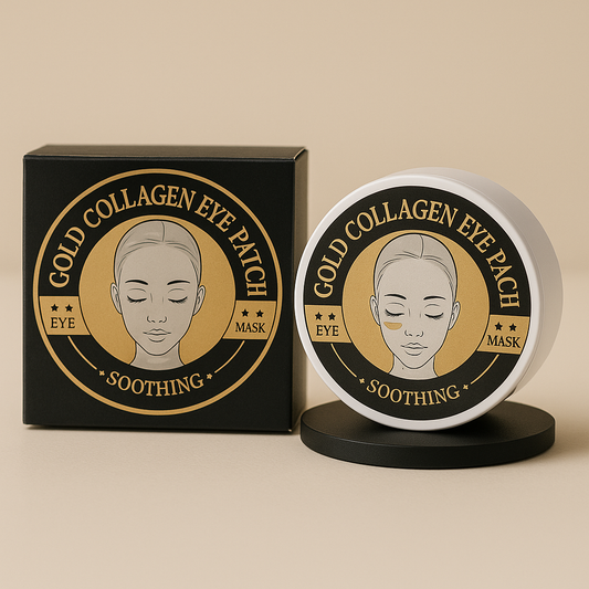Set of 60 Premium Hydrogel Eye Patches with Gold, Spirulina and Hydrolyzed Collagen, Wokali Eye Patch