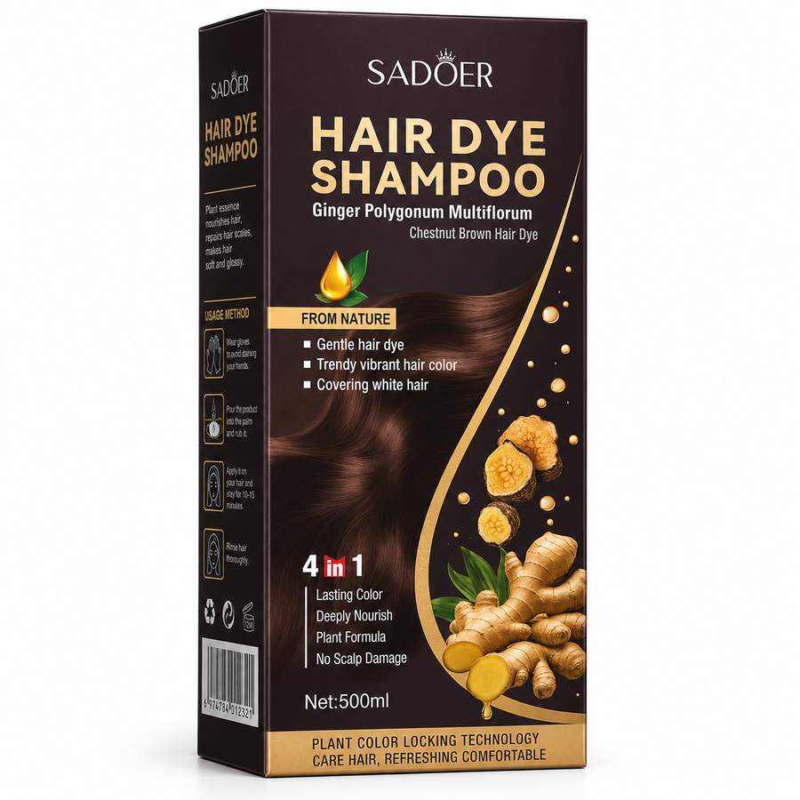 ȘAMPON COLORANT SADOER CU ULEI DE COCOS – NUANȚĂ ȘATEN DESCHIS 500 ML SD013669