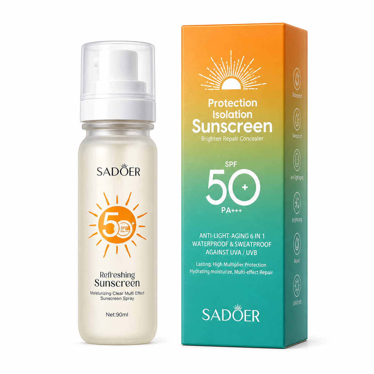SADOER REFRESHING SUNSCREEN SPRAY SPF 50+ 90ml