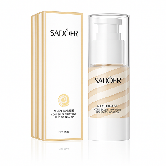 Sadoer Foundation with Niacinamide vory Color 35 ml