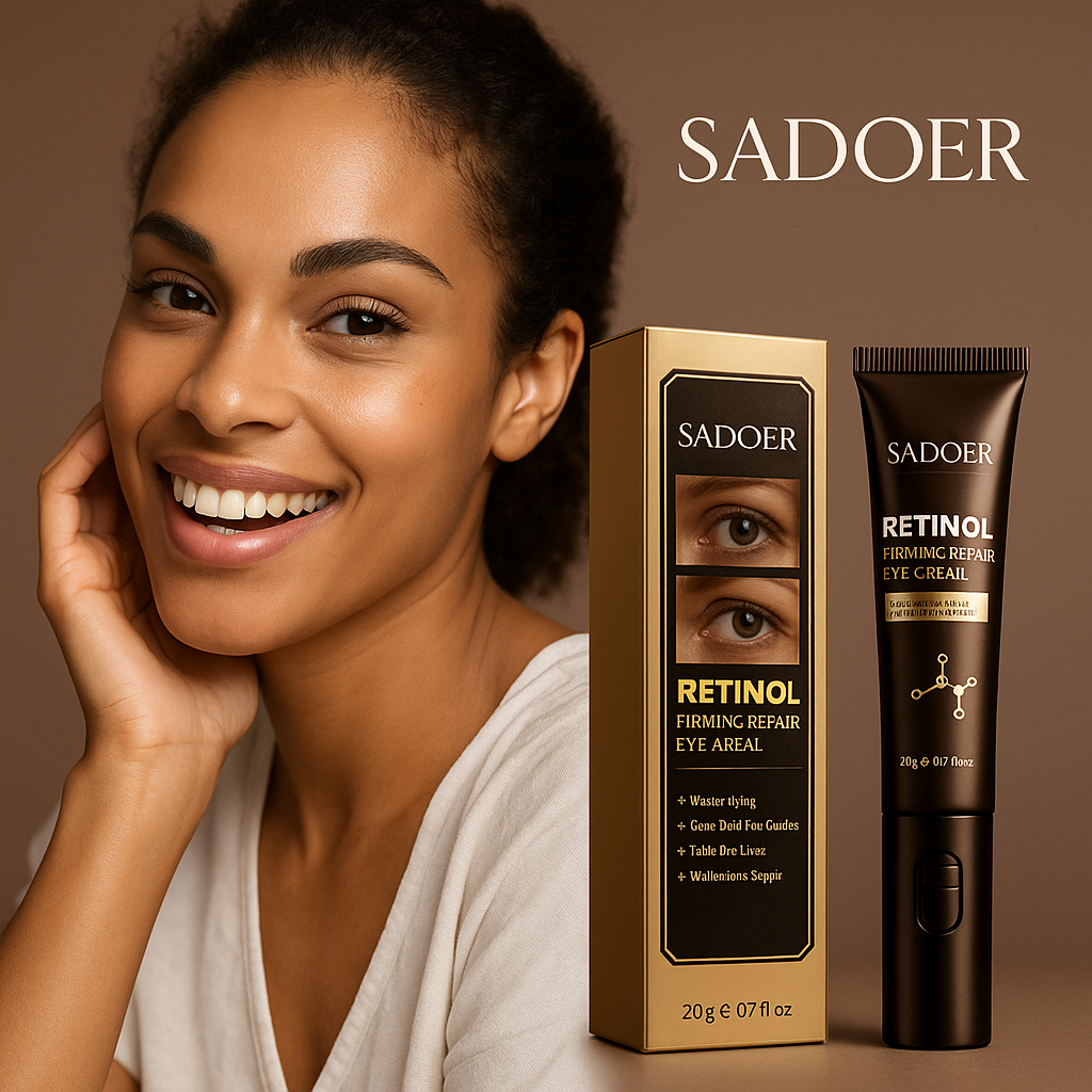 Crema pentru ochi 20g SADOER Retinol Firming Repair Eye Essence Oil cu vibrati