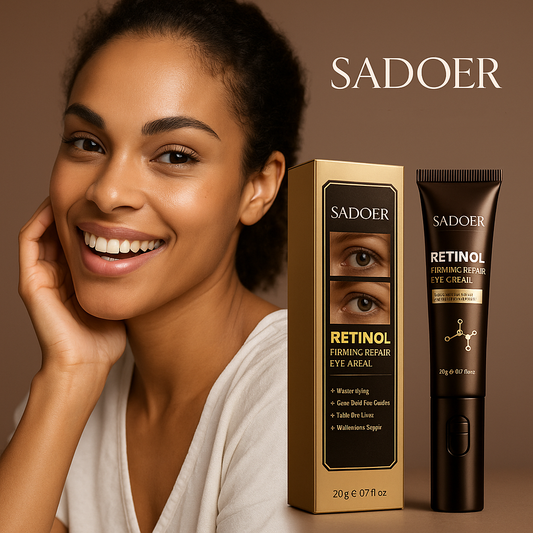 Eye cream 20g SADOER Retinol Firming Repair Eye Essence Oil with Vibrati