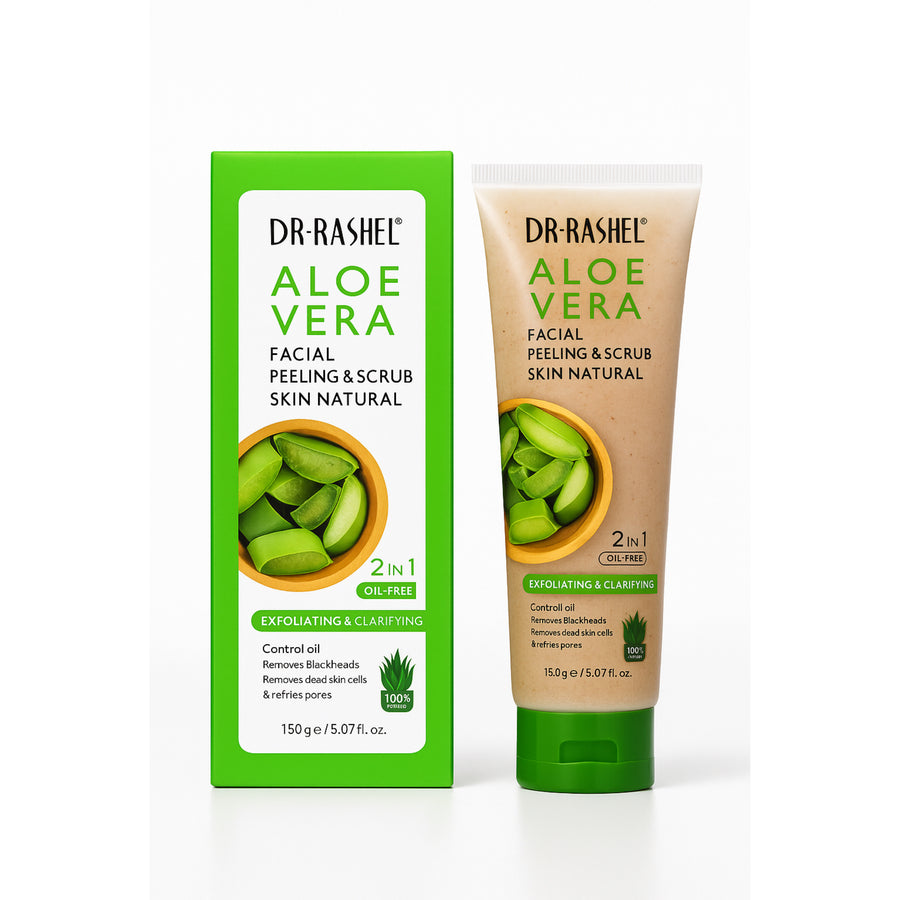 Dr. Rashel Scrub facial și corporal cu Aloe Vera 100 g DRL-1531