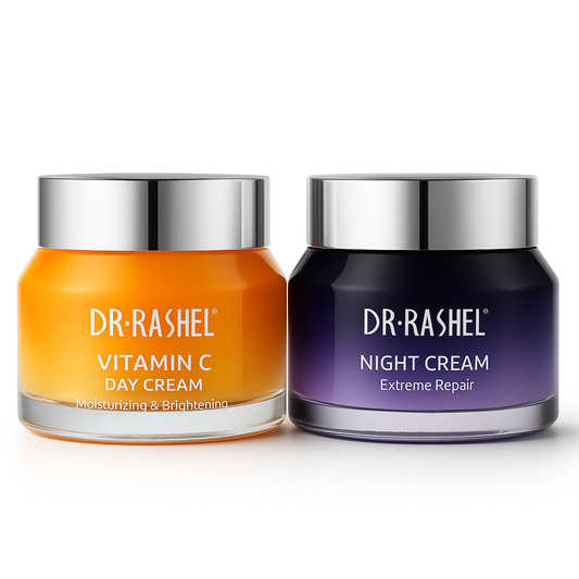 Dr. Rashel Cremă de zi cu vitamina C & cremă de noapte cu retinol (2 x 50 g) DRL-1723