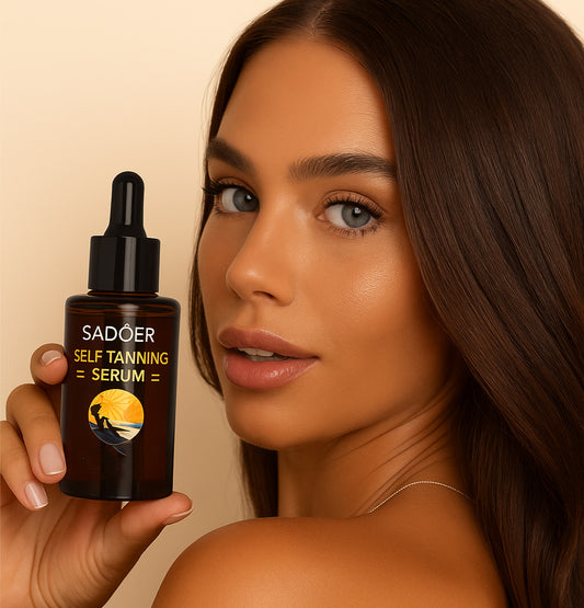 Self-tanning facial serum