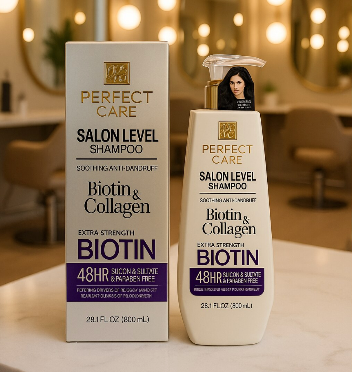 Sampon Professional Perfect Care cu Biotina si Colagen Fruit of The Wokali
