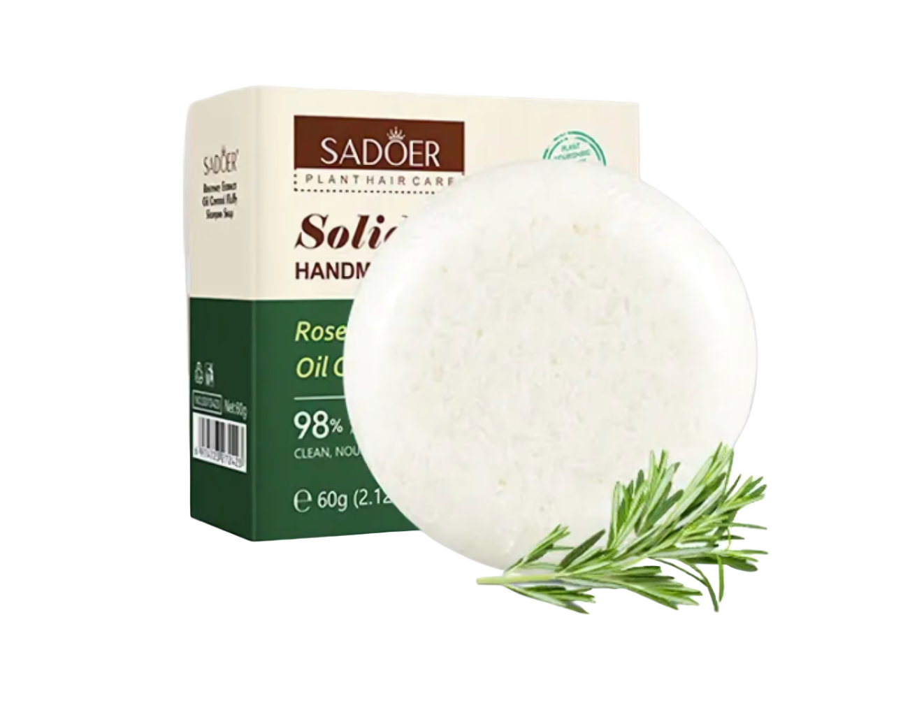 Săpun Șampon SADOER cu Extract de Rozmarin, Hidratant, pentru Păr Normal, Unisex