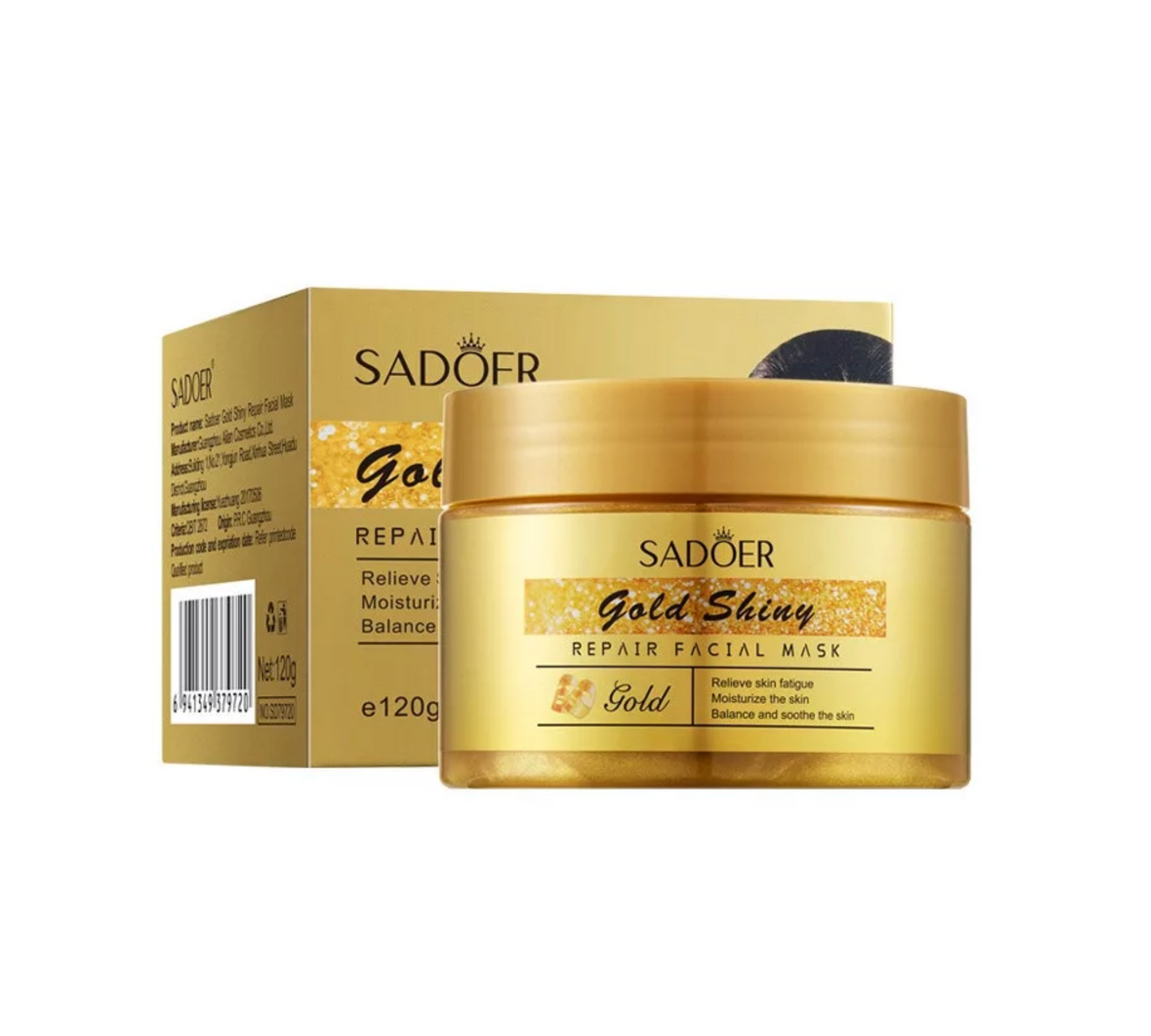 Sadoer Gold Shiny – Mască facială cu particule de aur 120 g