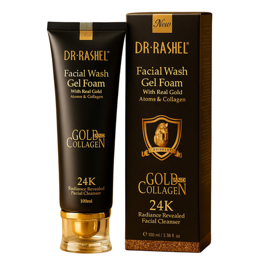 Gel de curatare cu aur si colagen 24K Gold Collagen - Dr Rashel Wash Gel Foam Cleanser 100 ml