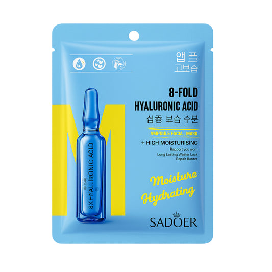 Mască facială SADOER cu 8 tipuri de acid hialuronic