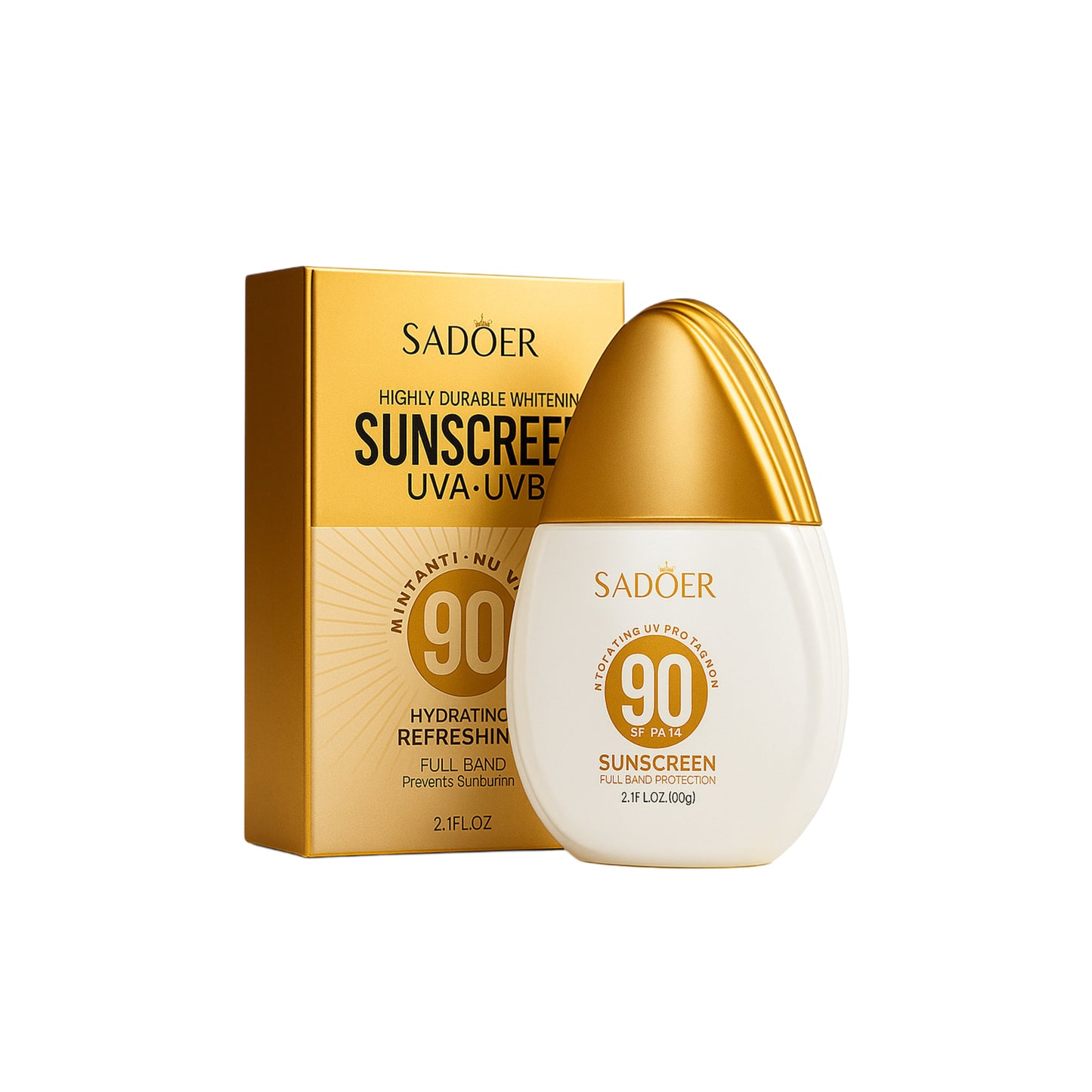 SADOER SPF 90+ cremă de protecție solară