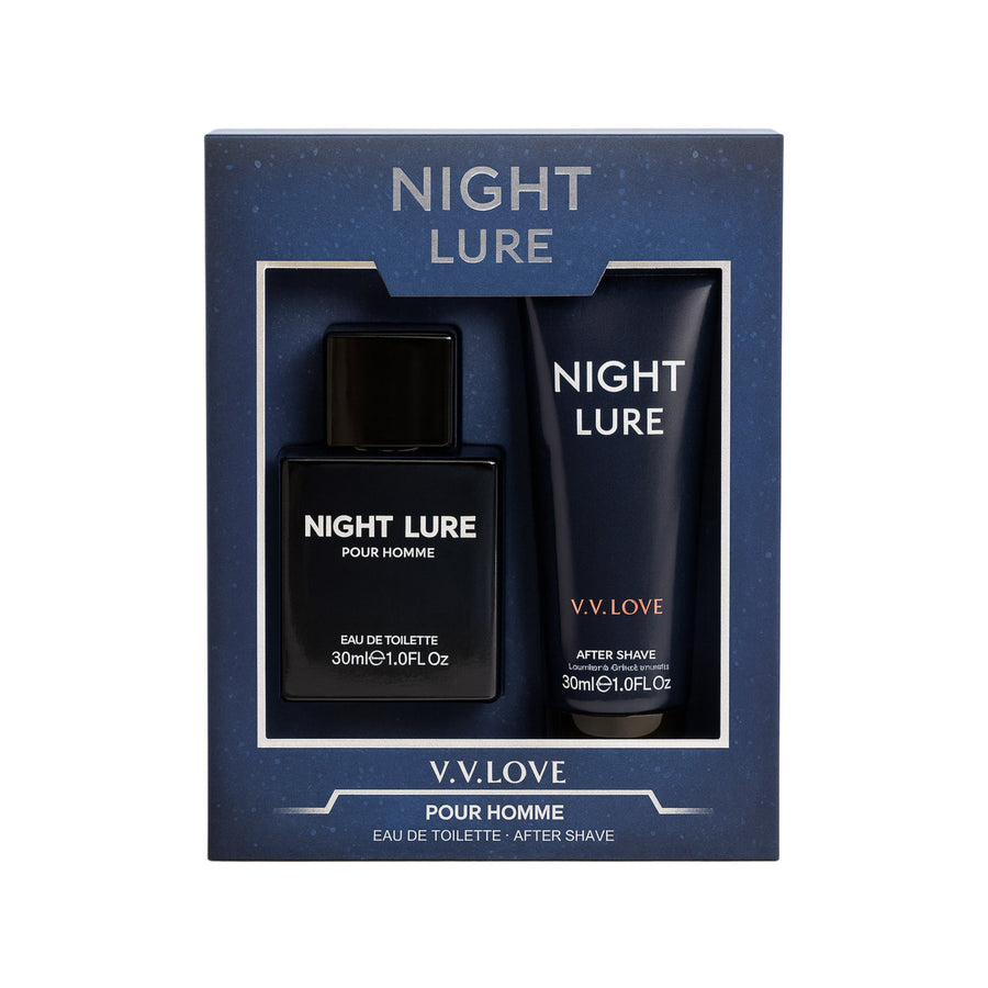 Night Lure Pour Homme eau de toilette and after shave gift set V.V. Love, cosmetic import