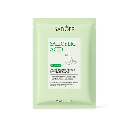 Mască facială SADOER cu acid salicilic – curățare, calmare, regenerare și hidratare