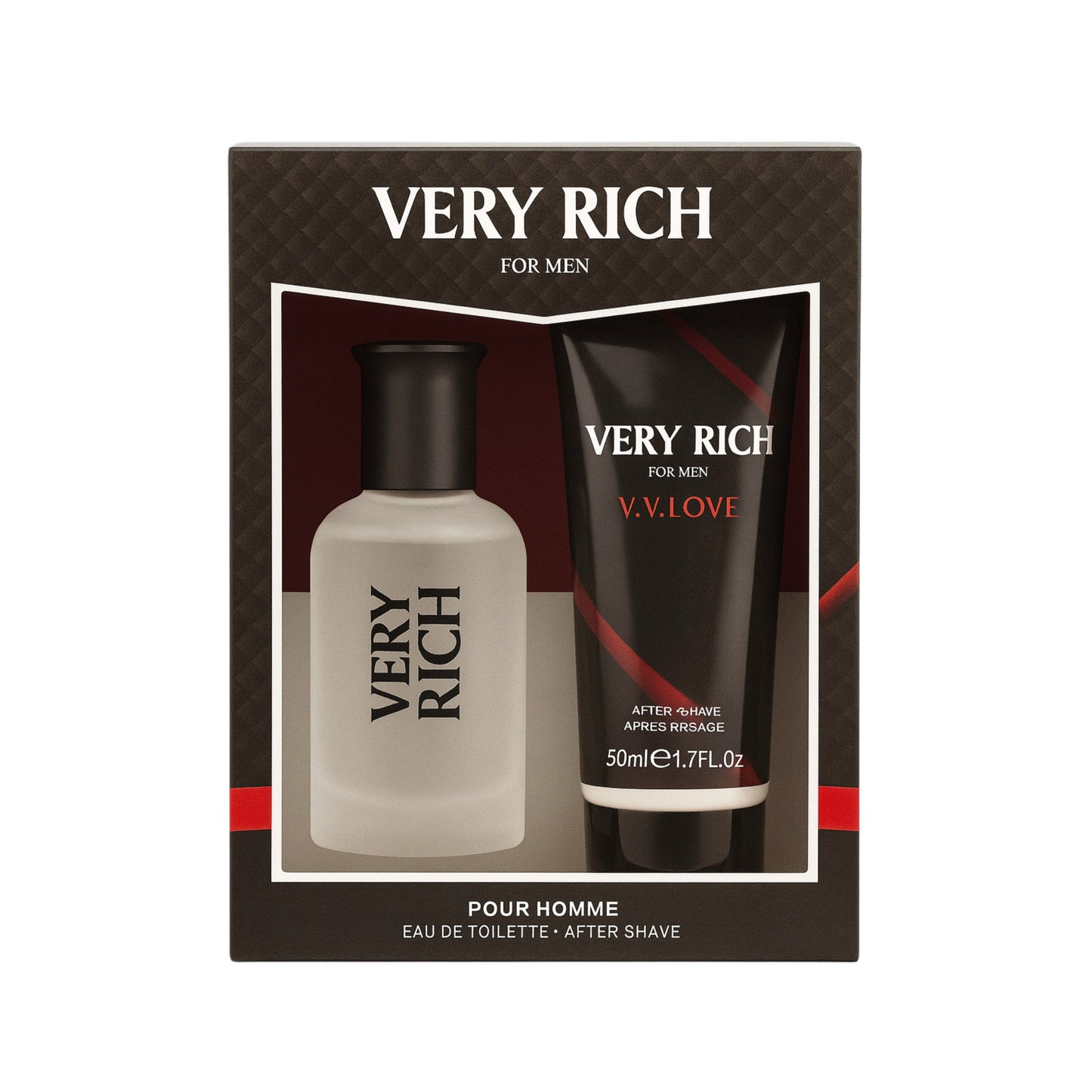 Very Rich for Men eau de toilette and after shave set in branded packaging