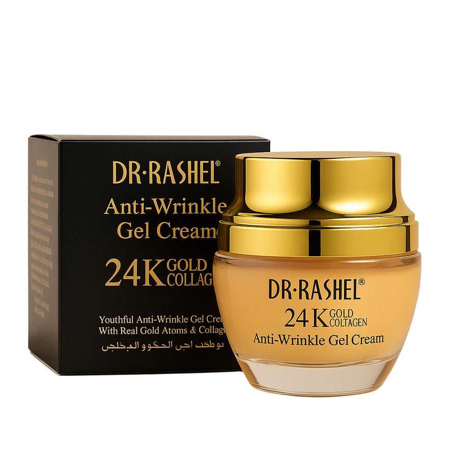 Ránctalanító krém arannyal és kollagénnel - Dr. Rashel 24 karátos arany és kollagén ránctalanító gélkrém - 50