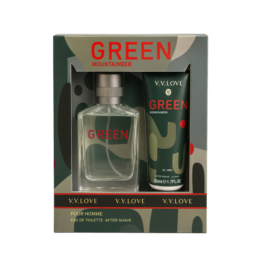 V.V. Love Green Mountaineer pour homme eau de toilette and after shave gift set
