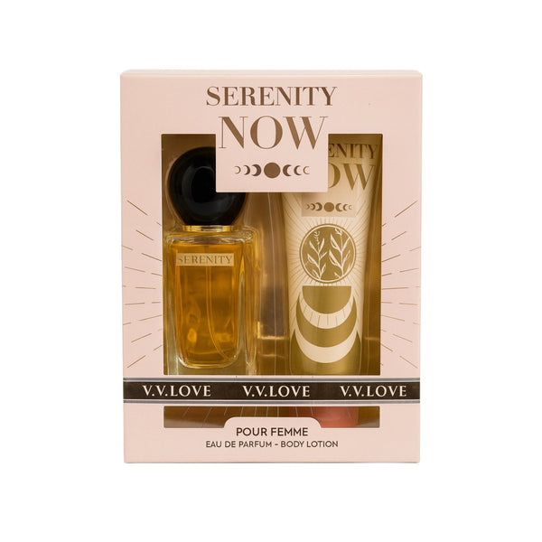 V.V. Love Serenity Now perfume and body lotion gift set for women, import cosmetics
