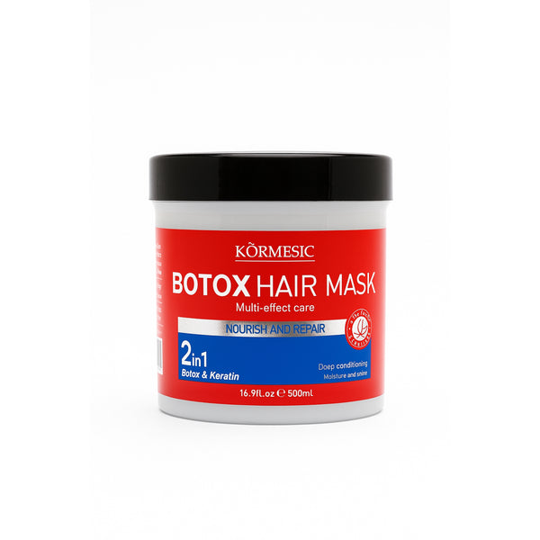 KÖRMESIC Botox Hajpakolás – 2 az 1-ben Többfunkciós Hajpakolás (Botox és Keratin)
