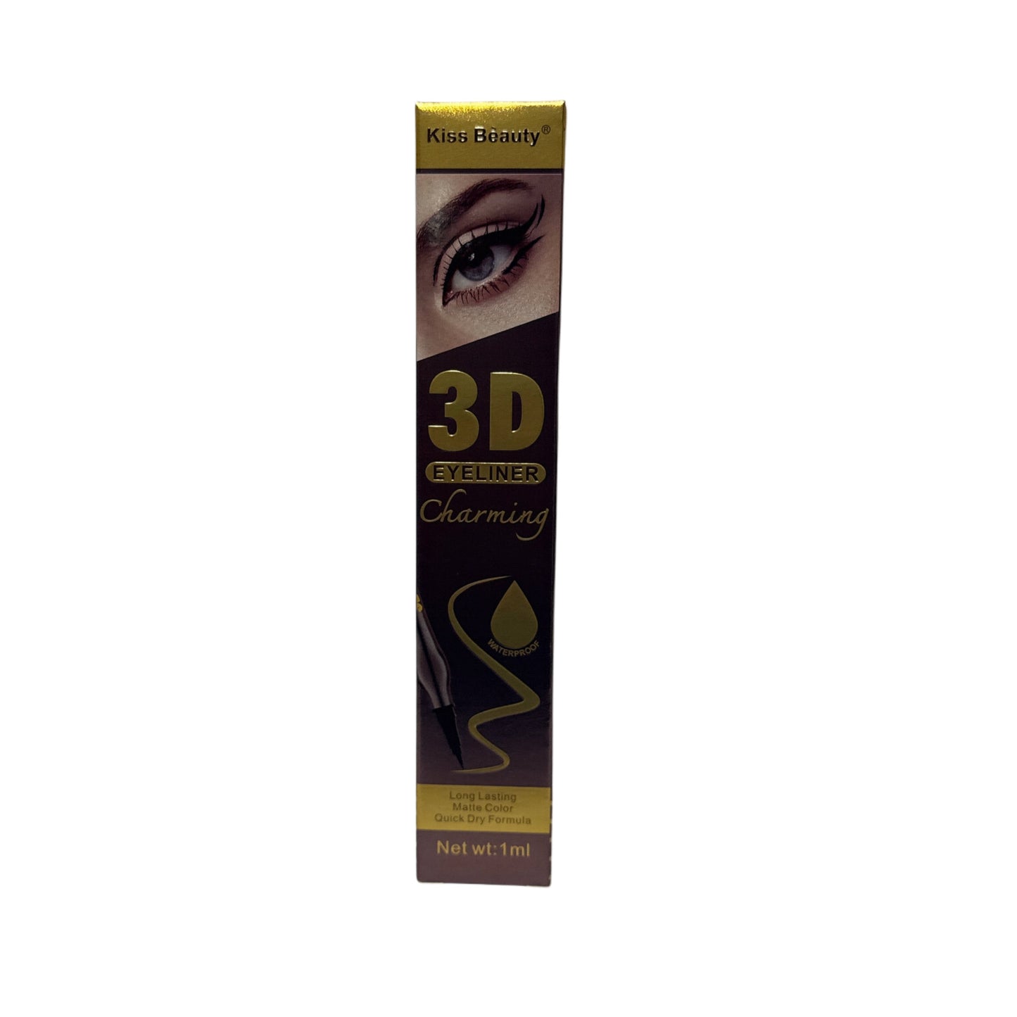 Kiss Beauty 3D Eyeliner Charming. Tuș lichid pentru ochi cu efect 3D
