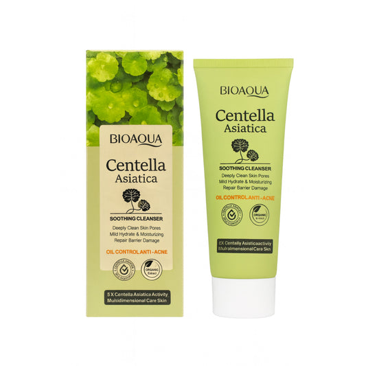 Bioaqua Centella Asiatica soothing cleanser for acne oil control, with product box