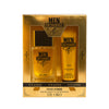 Men Hombre De Oro eau de toilette and aftershave gift set in gold packaging, V.V.Love cosmetics