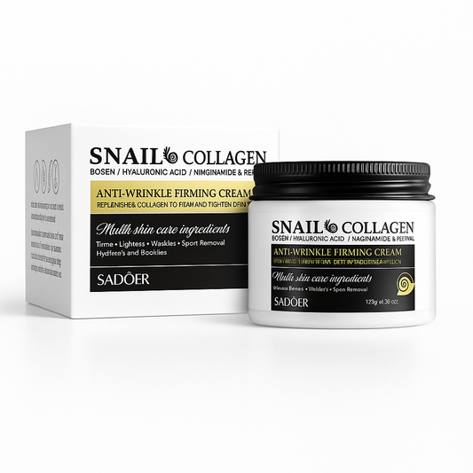 SADOER Cremă Antirid cu Colagen de Melc – Anti-Wrinkle & Firming 120g