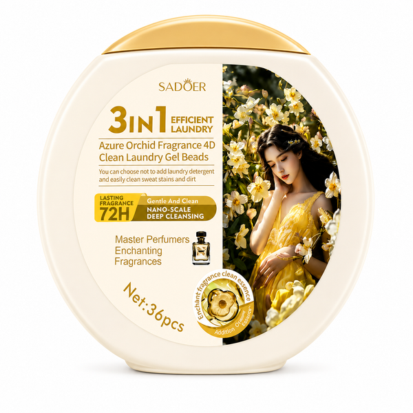 SADOER	CAPSULE PENTRU RUFE SADOER 3 ÎN 1 CU PARFUM DE ORHIDEE ȘI PARFUM 36 BUC SD79736