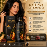 ȘAMPON COLORANT SADOER CU GINSENG ȘI COLAGEN PENTRU PĂR NEGRU 500 ML SD012846