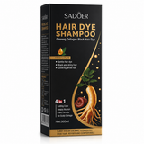 ȘAMPON COLORANT SADOER CU GINSENG ȘI COLAGEN PENTRU PĂR NEGRU 500 ML SD012846