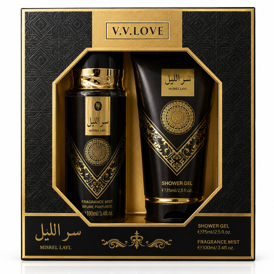 V.V.LOVE HUSHED NIGHTFALL GIFT SET Fragrance Mist 100ML + Shower Gel 75ML.