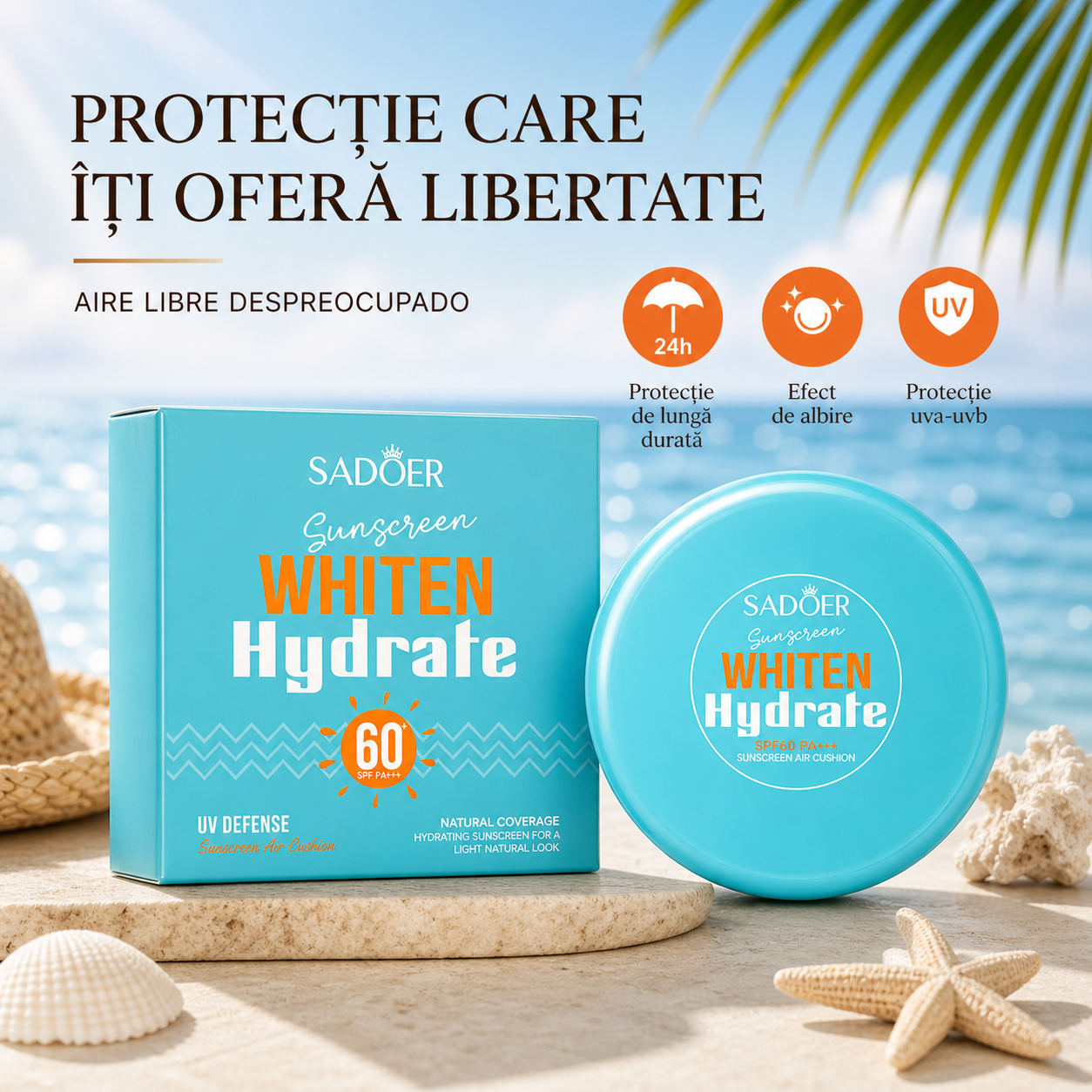 SADOER Sunscreen WHITEN Hydrate SPF 60 PA+++ 12g