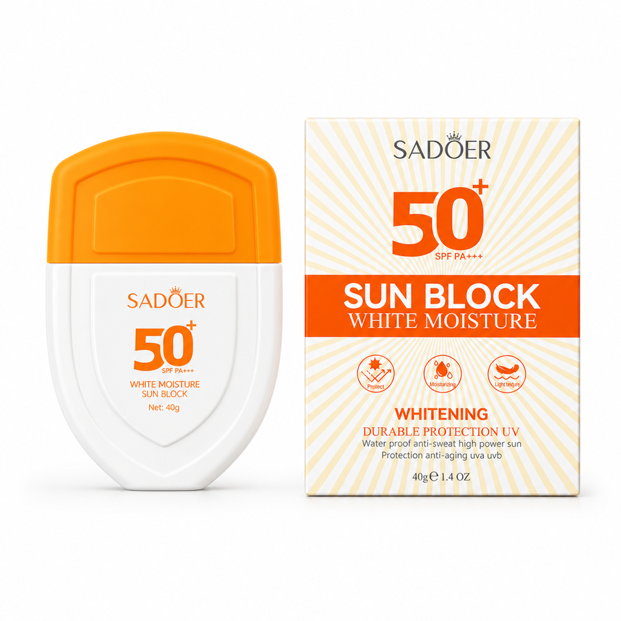 SADOER SUN BLOCK WHITE MOISTURE SPF 50+ 40g