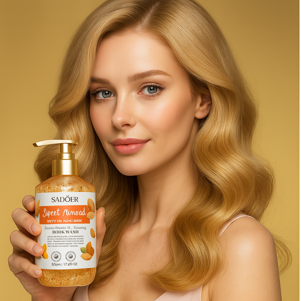 Gel de duș Sadoer cu extract de migdale dulci 500 ml