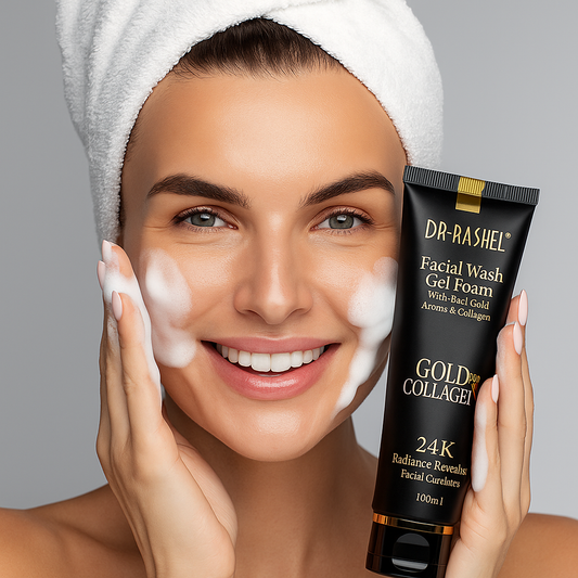 Gel de curatare cu aur si colagen 24K Gold Collagen - Dr Rashel Wash Gel Foam Cleanser 100 ml