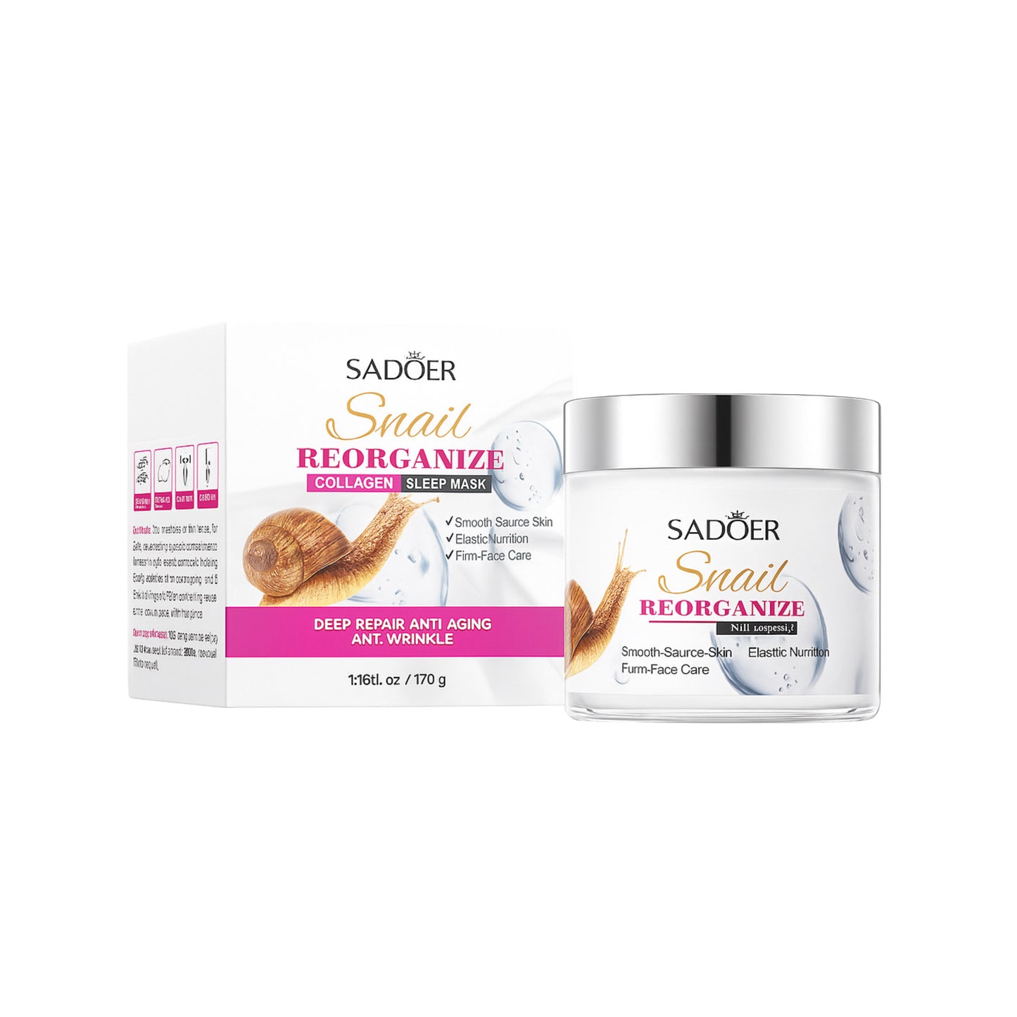 Sadoer – Mască de noapte cu mucină de melc 110 g